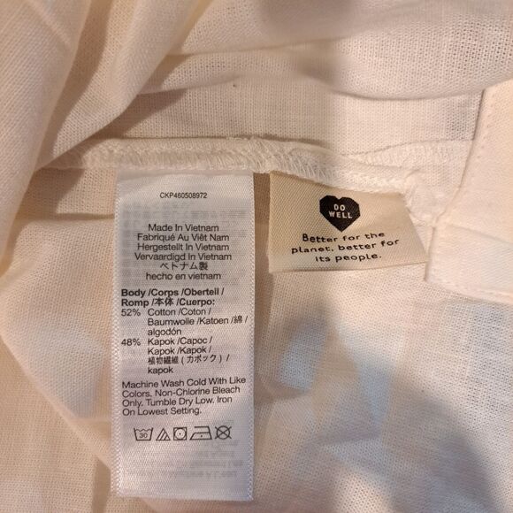 Madewell Plus (Re)sponsible V-Neck Button-Back Sleeveless Top NE913 Sz 4X NWT - Picture 8 of 10